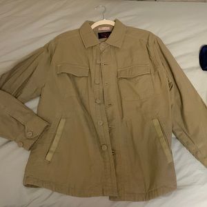 The Normal Brand flannel lined shirt jacket.